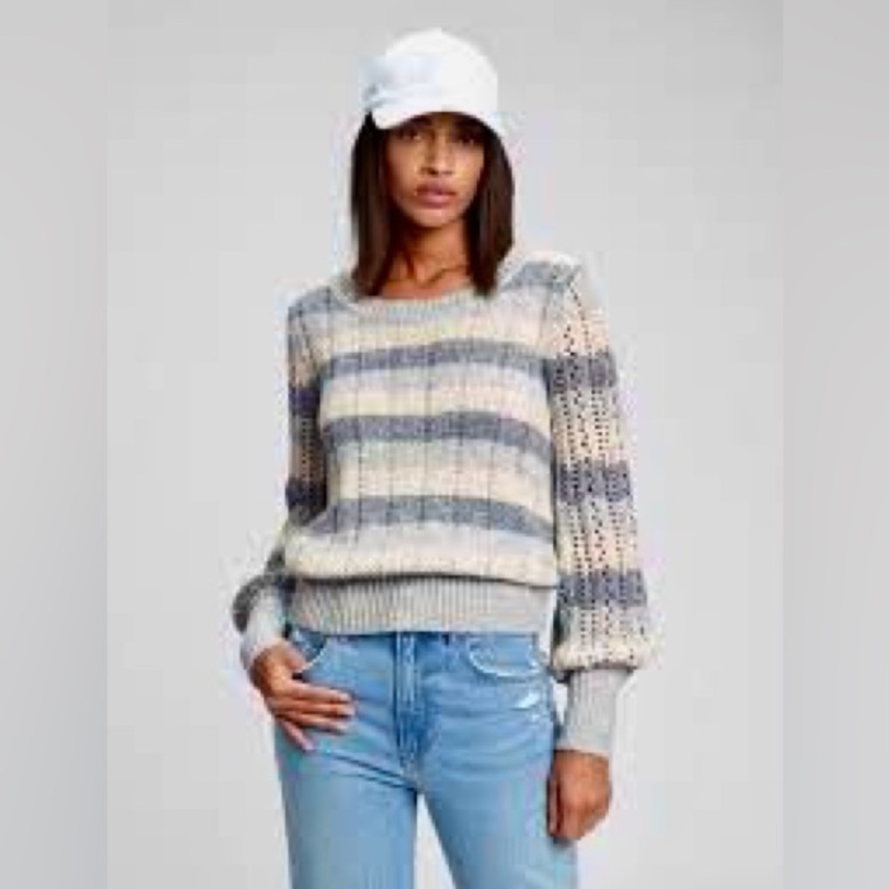 NWOT GAP Blue Pointelle Soft Sweater NWOT